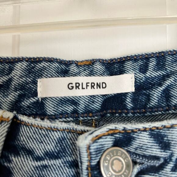 NWT Revolve Grlfrnd  Jeans in Karolina High Rise Button Fly Distressed Size 25 - Picture 5 of 8